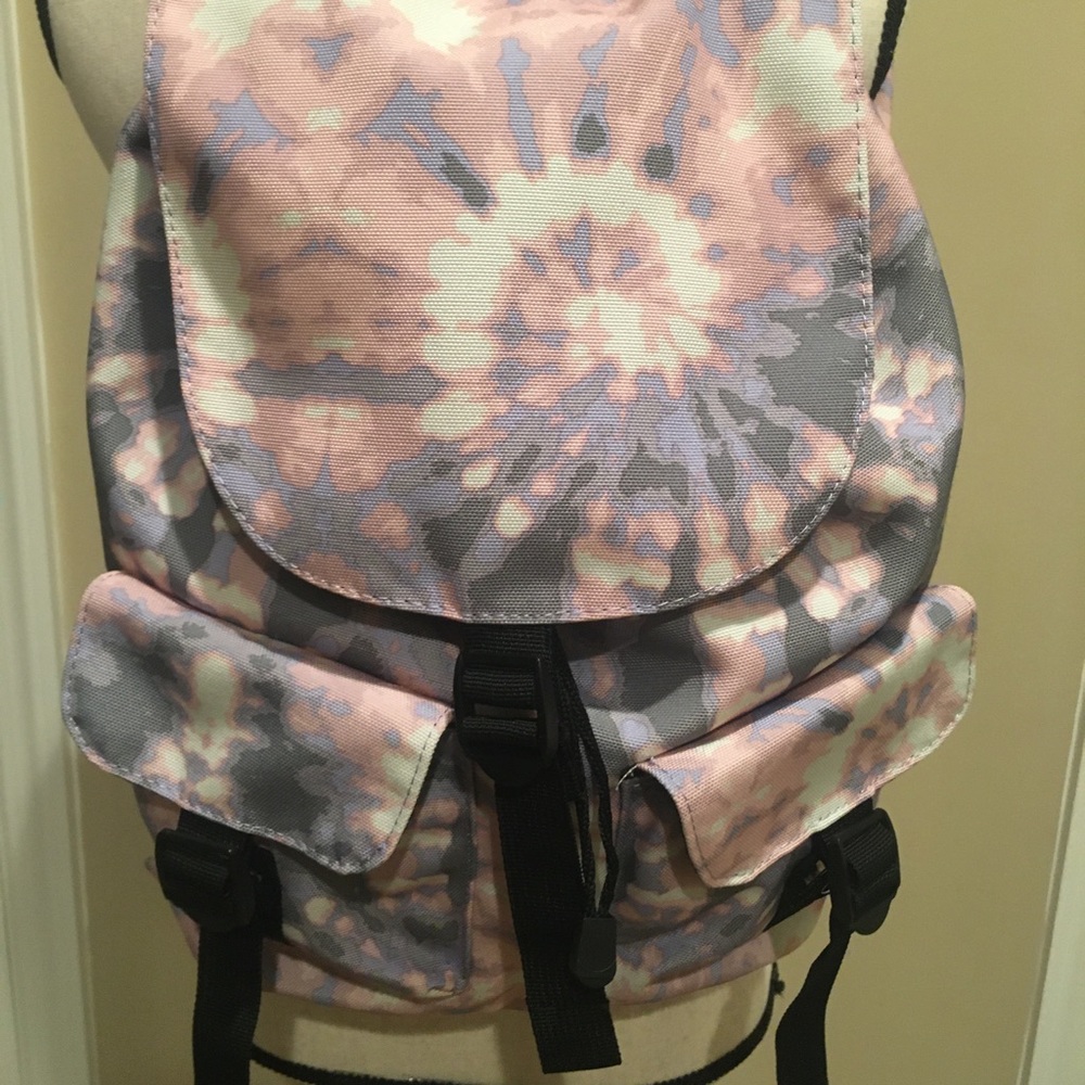 Tye Dye Pink and Gray Backpack